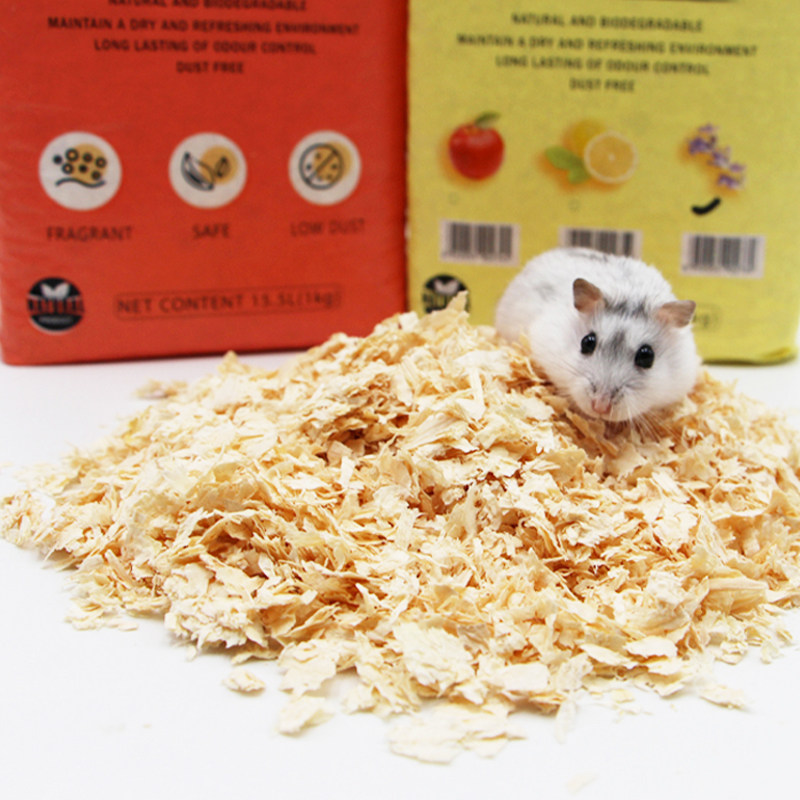 EMILY ONO Deodorizing Natural Birch Wood Shavings for Chinchillas, Hamsters, Rabbits, Guinea Pigs - Multiple Sizes Available