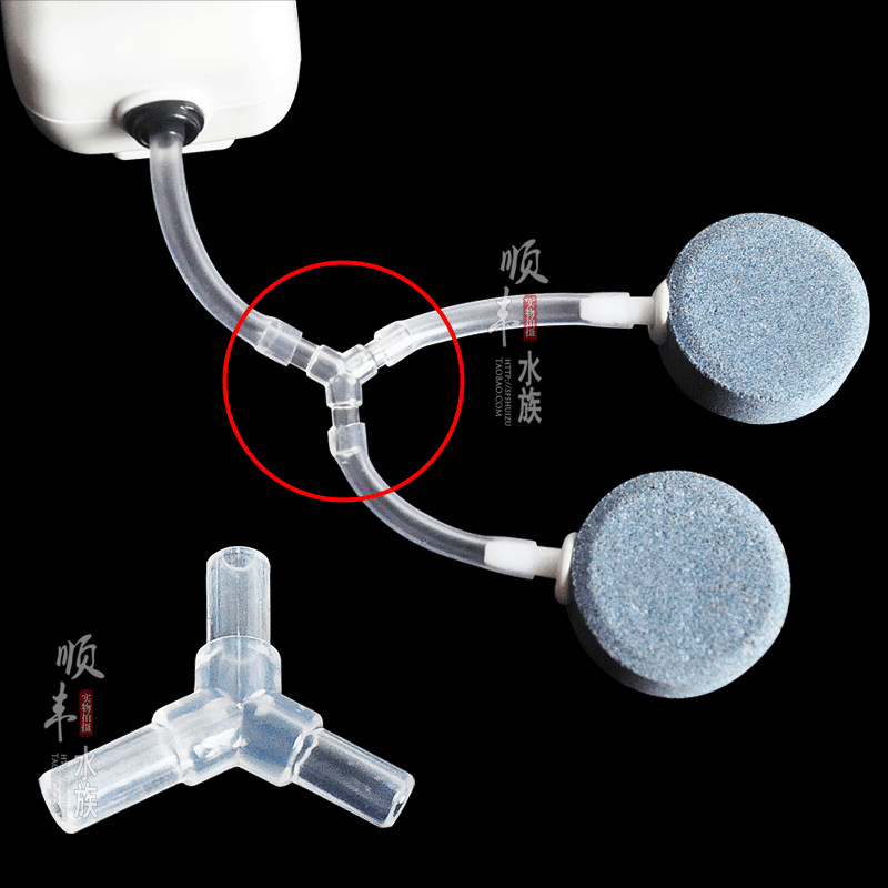 4mm Diameter Pneumatic Tube Tee Connector Elbow Joint for Air Pumps