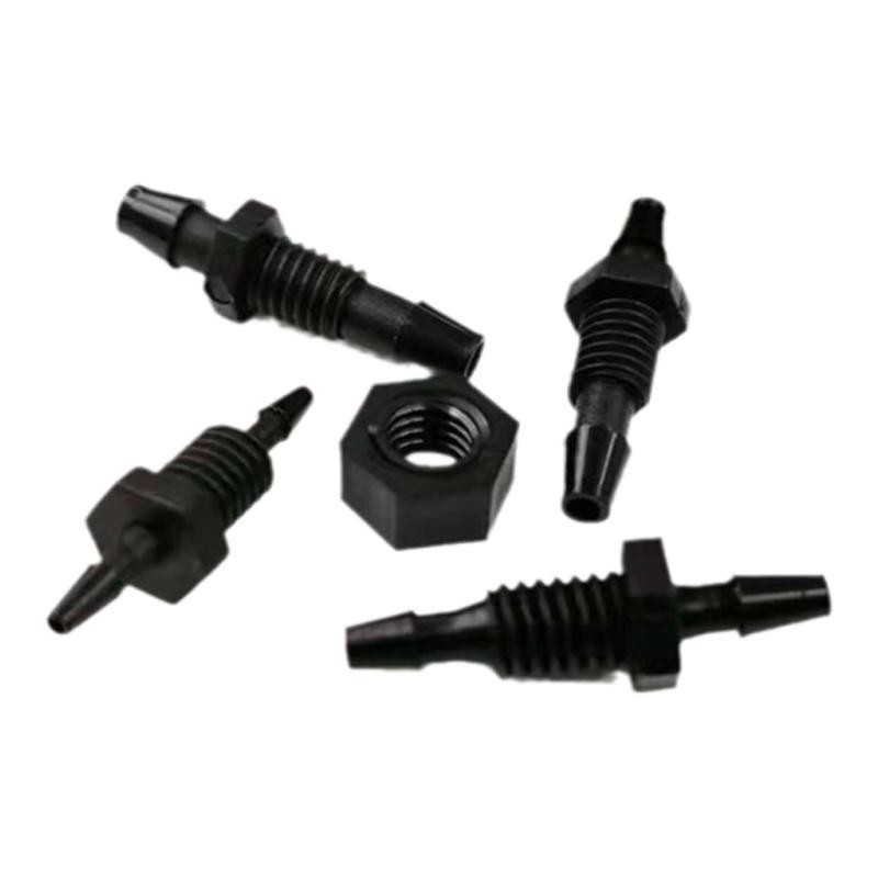 Прямой зажимной проходной соединитель для пластиковой шланговой арматуры, аквариумные аксессуары, проход через стену и панель M10121416 с резьбой