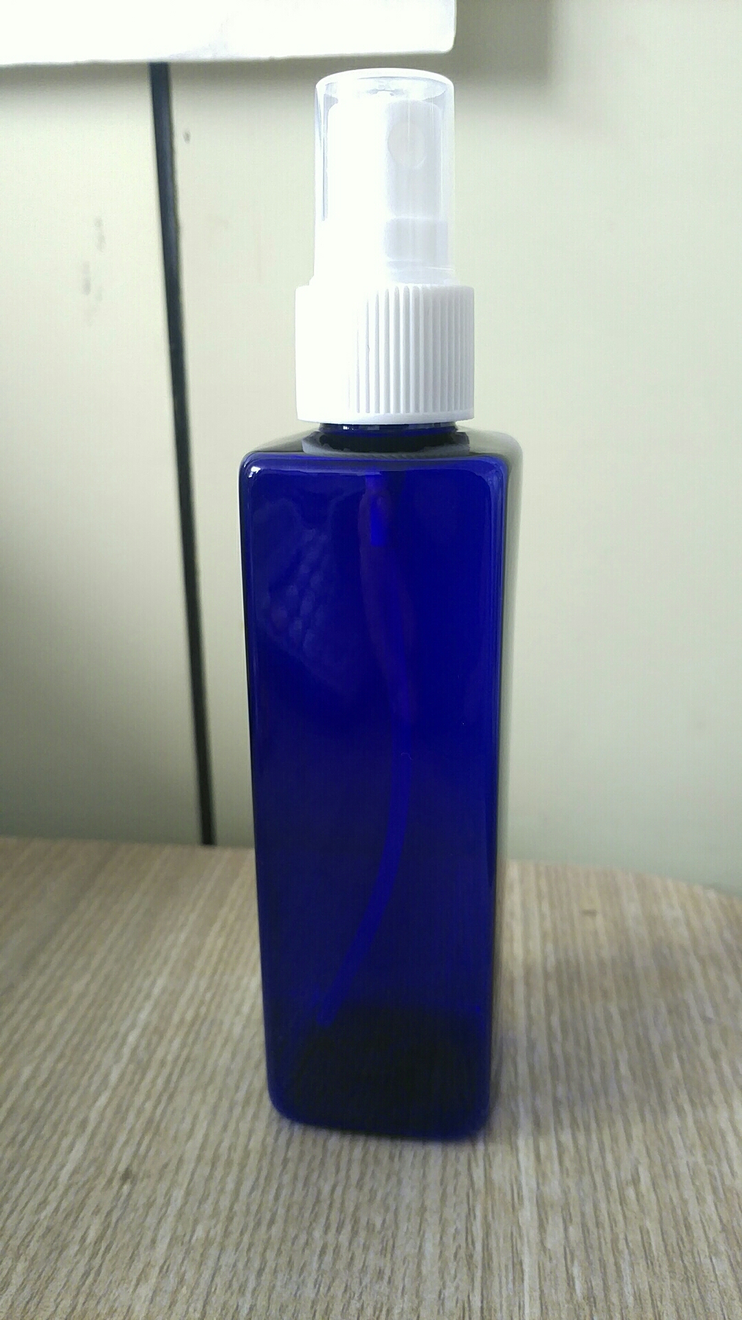 100мл квадратная PET бутылка для лосьона, бутылка для гидролата, квадратная пластиковая бутылка с эффектом стекла