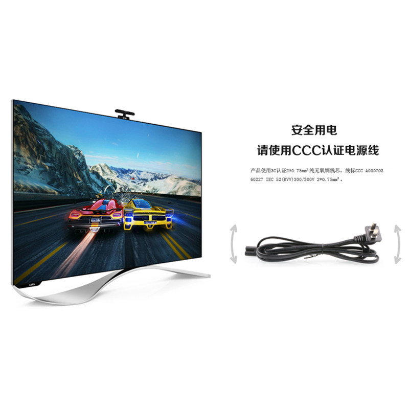 8字两孔电源线原装全铜两插8字尾电源线2芯国标八字尾两孔电源线