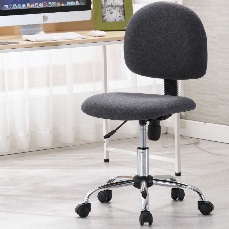 Adjustable Computer Chair with Comfortable Backrest, Compact Office Chair for Home, Bedroom, Student Dormitory