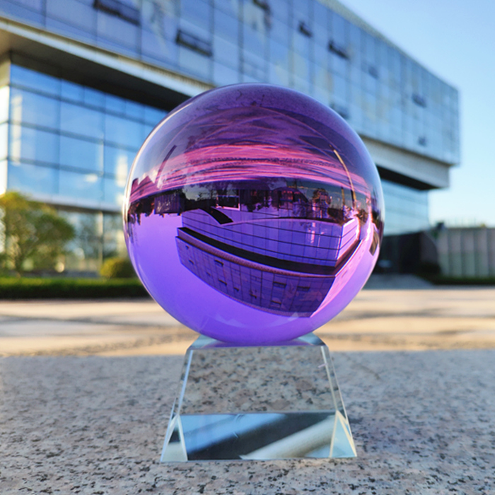 Премиум фиолетовый кристаллический фэншуй шар для привлечения богатства и удачи - украшение для гостиной, прихожей, спальни и офисного стола