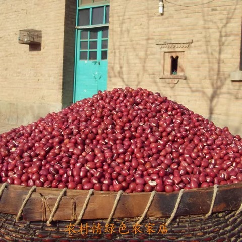 Nongcunqing 2024 фермерская красная фасоль адзуки, не адзуки, новая красная фасоль, цельнозерновая красная фасоль 500 г