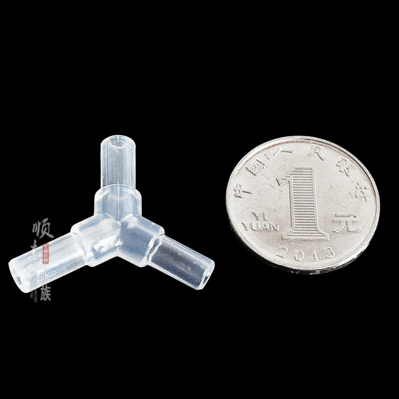 4mm Diameter Pneumatic Tube Tee Connector Elbow Joint for Air Pumps