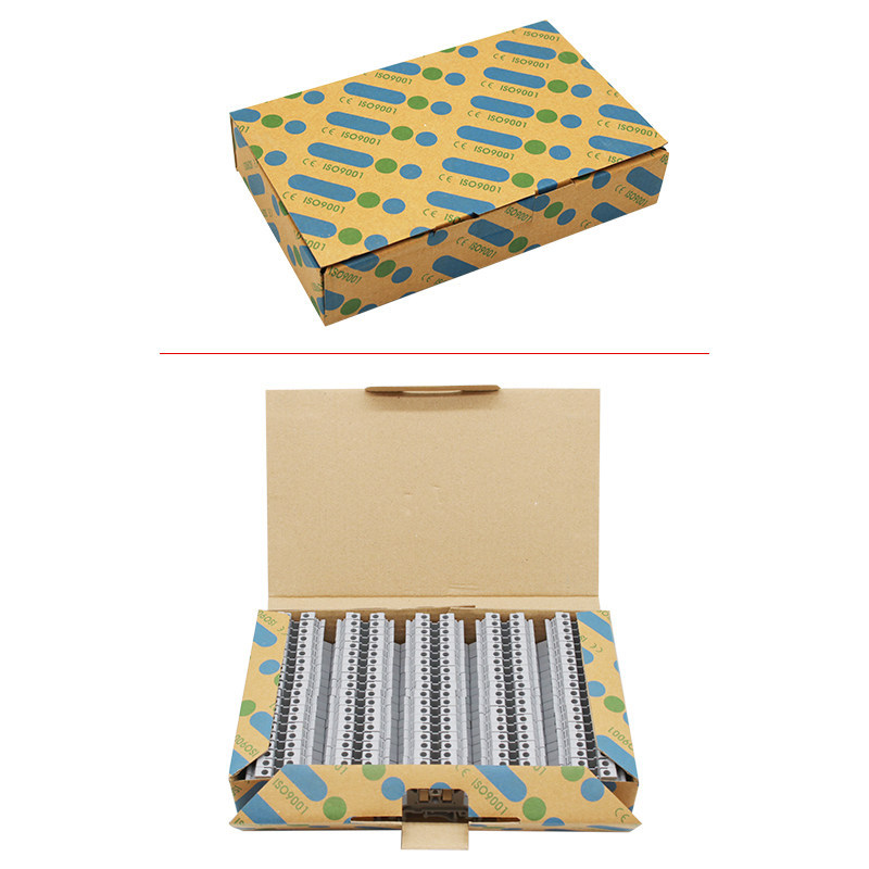 Клеммник UK2.5B UK3N/5N/6N/10N/16N на DIN-рейку, токовые предохранители, огнестойкие