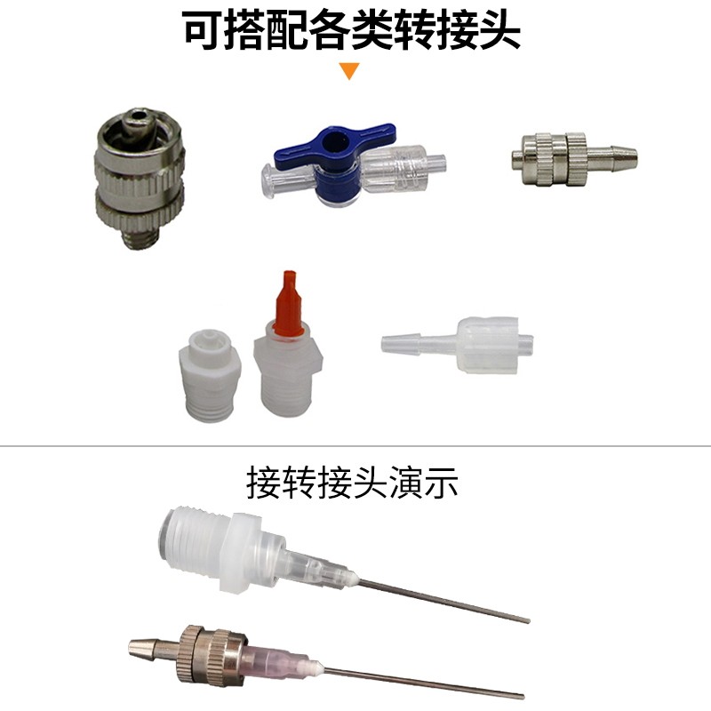 Игла для дозирования с пластиково-стальным соплом, прямое вставное крепление, плоская головка, нержавеющая сталь, открытая длина 13 мм (половина дюйма)