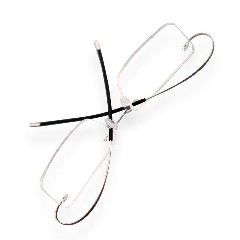 超轻纯钛合金无框眼镜近视眼镜框男商务无边框金丝女镜架近视镜