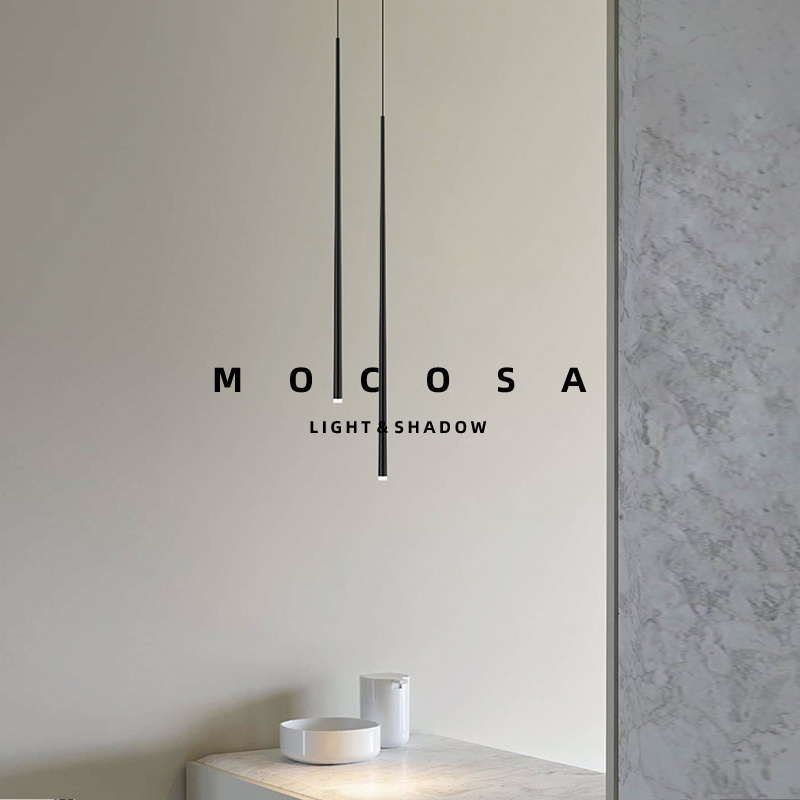 Three-Layer Minimalist Long Stair Pendant Light for Villa Duplex Modern Loft Rotating Staircase Hollow Hanging Line Lamp