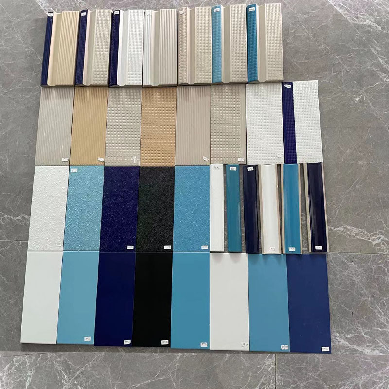 Стандартная плитка для бассейнов спортзалов, школ, соревновательных и тренировочных бассейнов, керамическая одноцветная плитка для бассейна