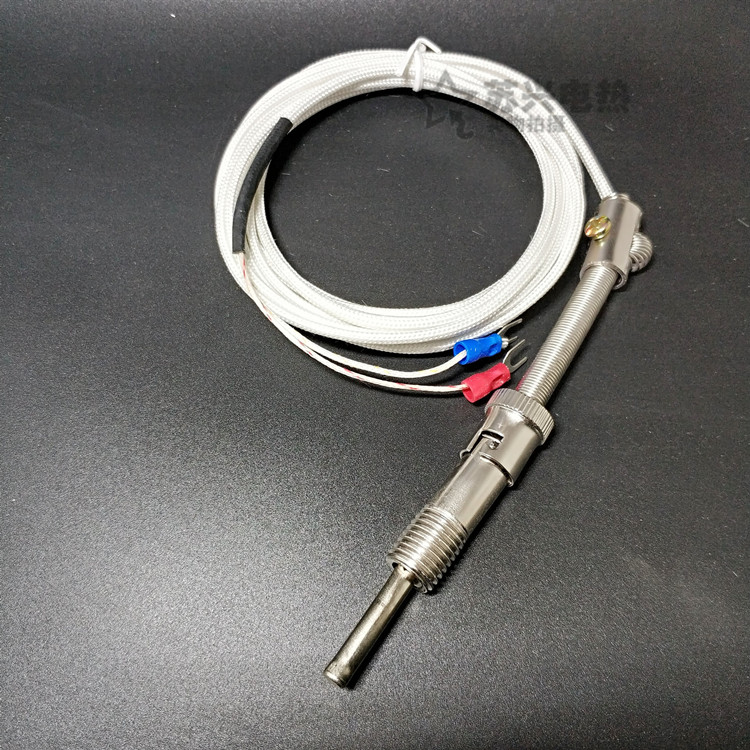 Термопара KE с пружинной нагрузкой WRNT-01 Датчик температуры с двойным сенсором Экранированный измерительный провод Зонд температурного контроллера