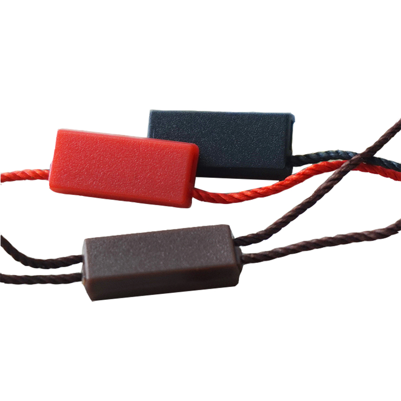 Одежные бирки с двойным вставным шнуром, одноразовые, с высококачественной гравировкой, на заказ