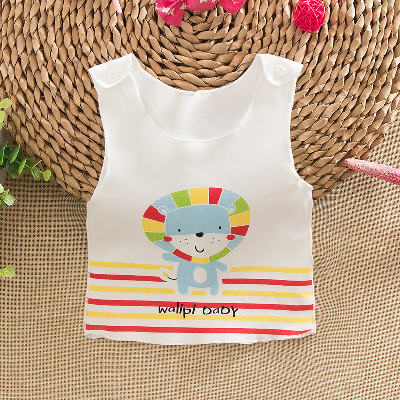 Весенне-осенний хлопковый жилет для новорожденных, детская майка, осенне-зимний поддев, жилет для малышей