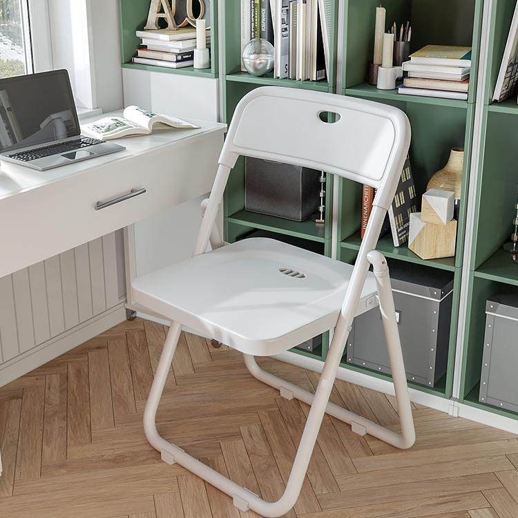 Складной домашний стул портативный простой пластиковый складной табурет с спинкой офисный стул для работы за компьютером, тренировочный стул, уличный обеденный стул