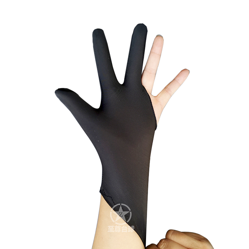 Бильярдная перчатка с открытыми тремя пальцами, белый хлопок, профессиональная для судей, универсальный размер, унисекс