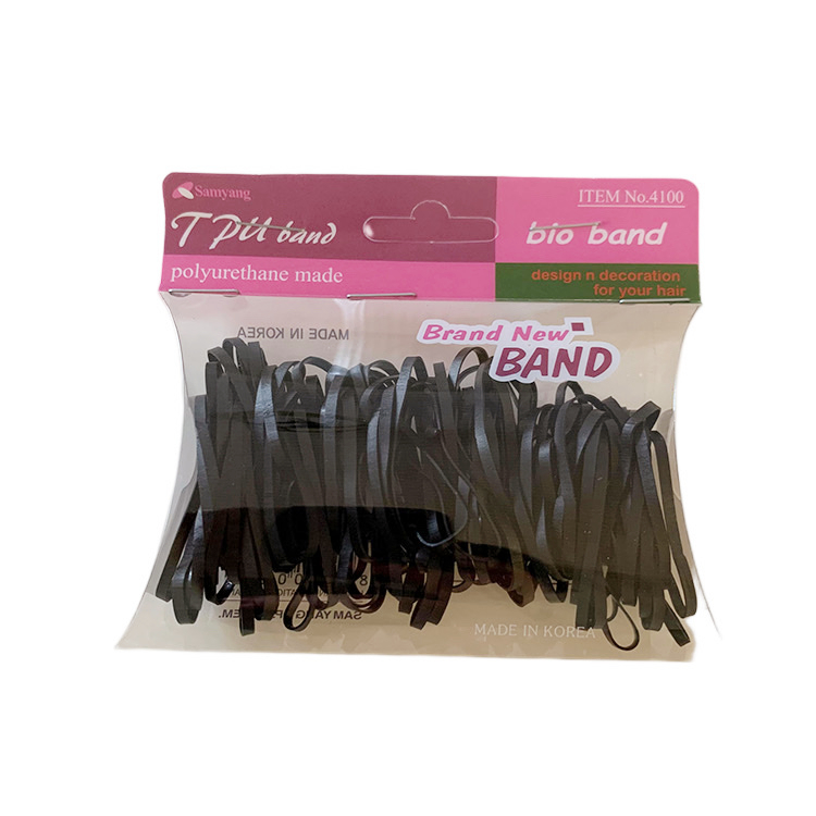 Безопасные нетоксичные корейские детские резинки для волос из мягкого пластика с радужным дизайном