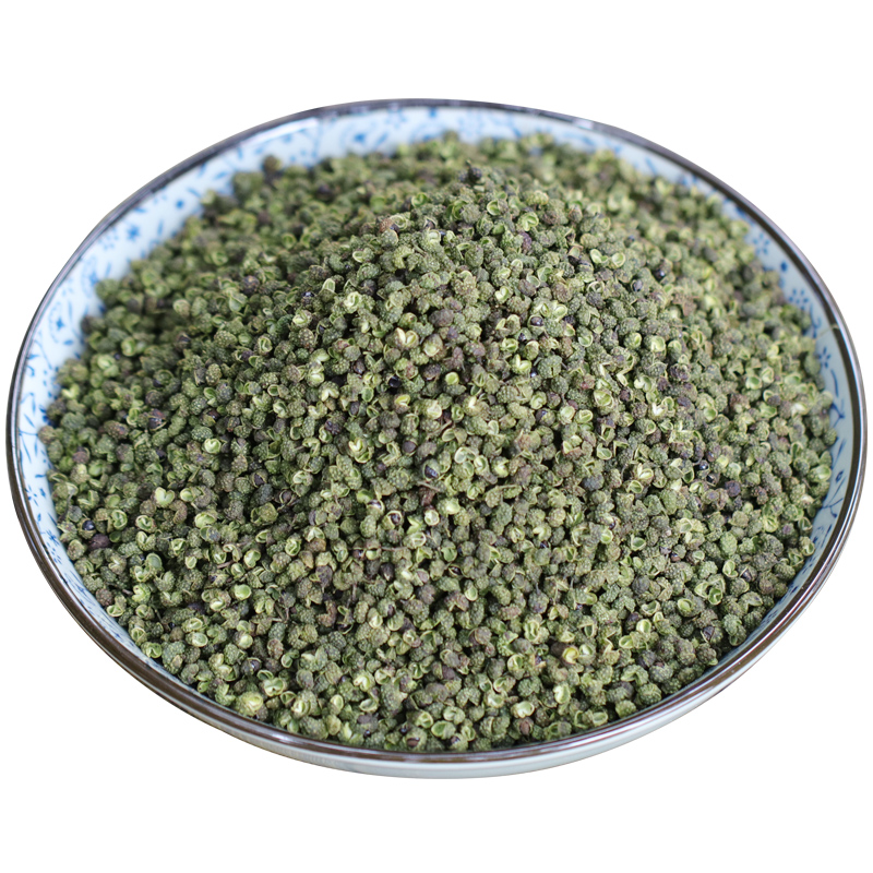 Новый урожай 2024 года Сычуаньский зеленый перец Цзиньян сухой ма-перец 50г, специальный чайный перец Юньнани, особый ароматный и пряный перец, отборные гранулы