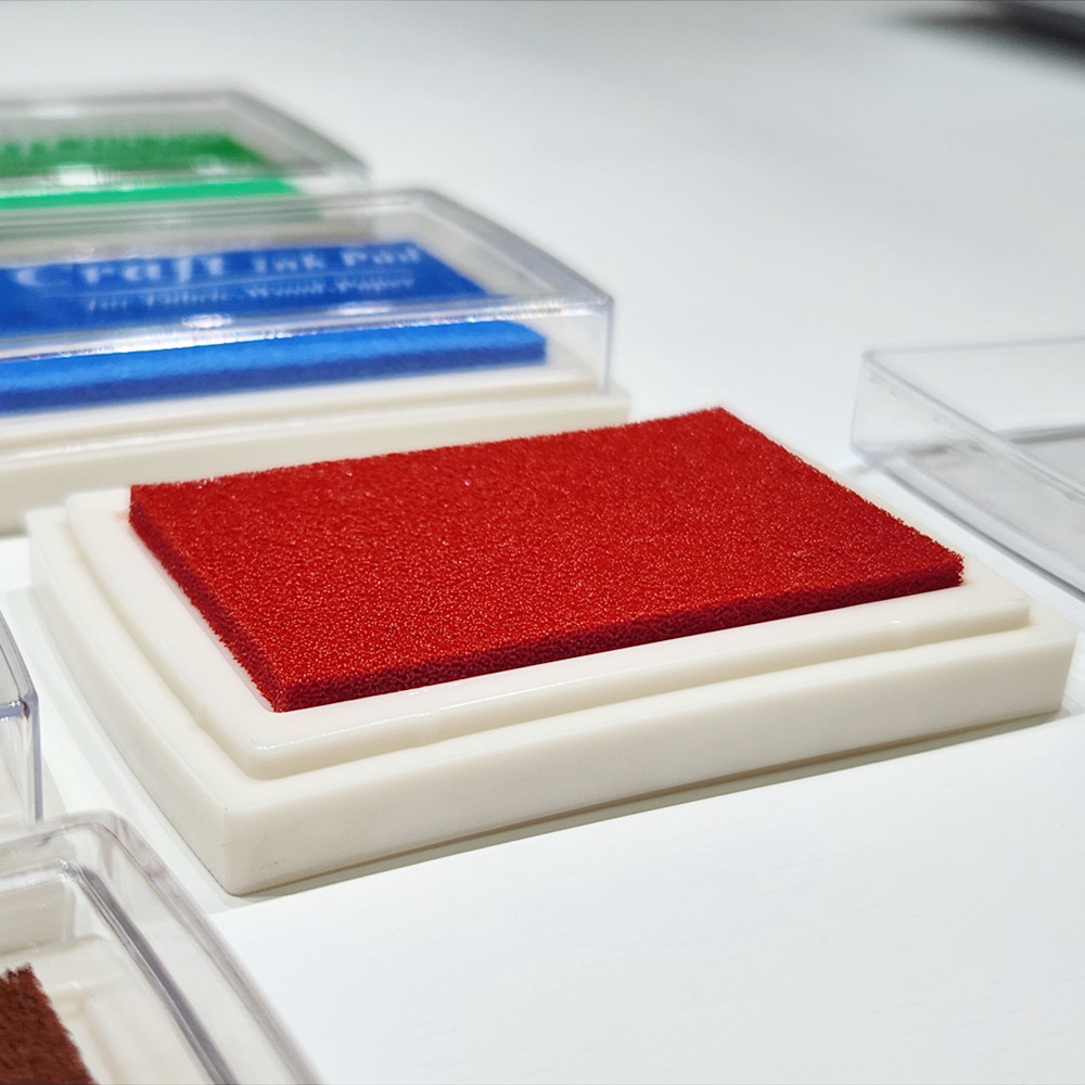 Colored Stamp Pad Rubber Stamp Wedding Finger Painting Journals Albums Food Toy Ink Pad Concave Large Box