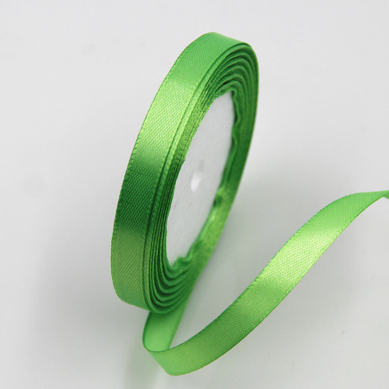 1см полиэстеровая атласная лента цветная шелковая лента 1см тесьма тканевая упаковочная лента подарочная лента 25 ярдов
