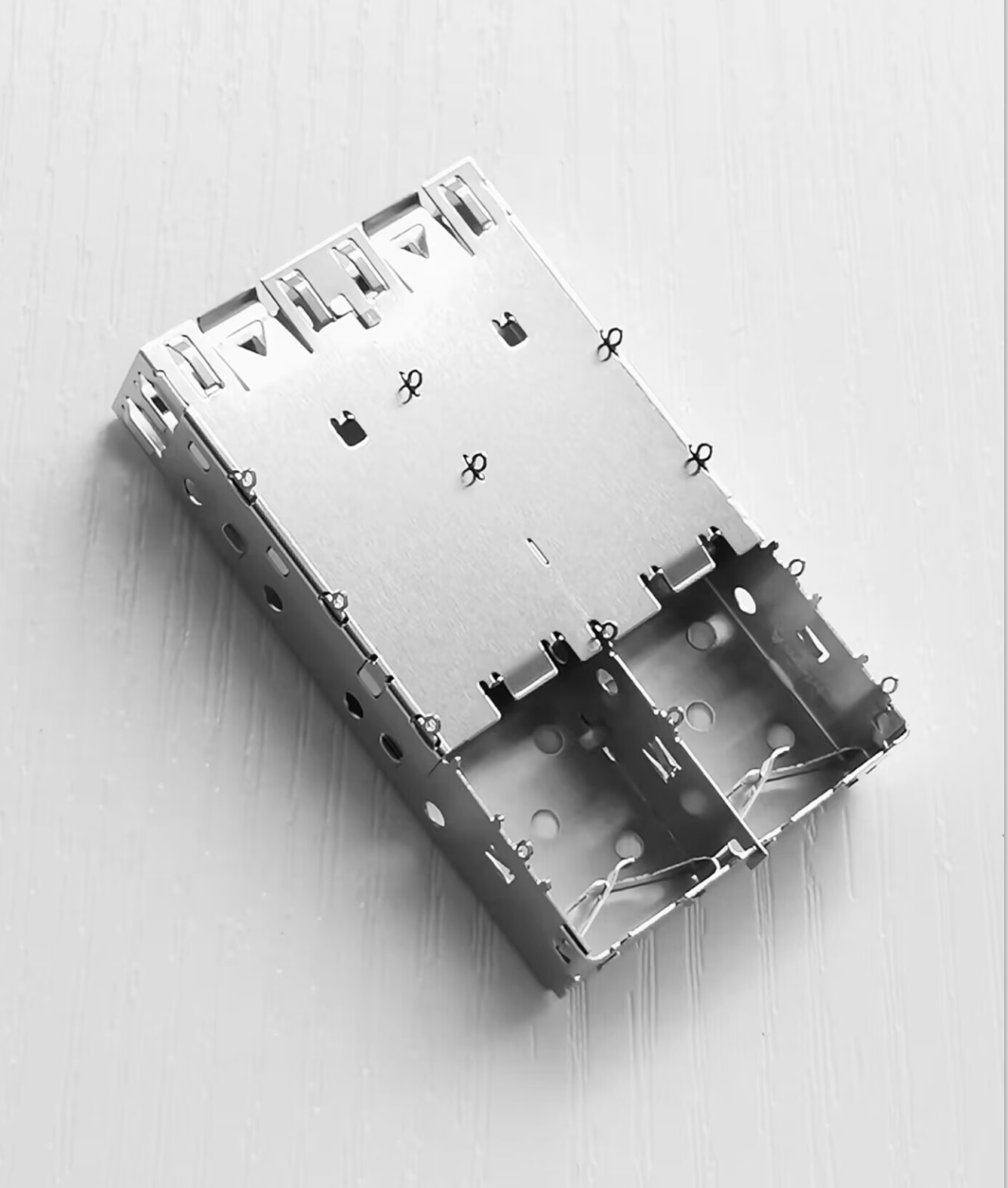SFP1x2 Cage 1G Fiber Optic Cage Replacement for 1761014-3/U77A2130200 U77-A2110-2001
