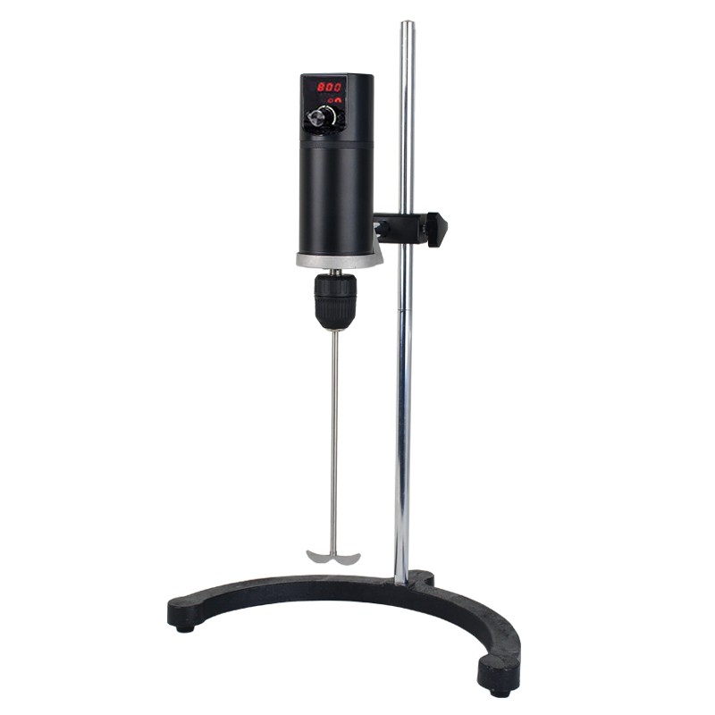 Лабораторный электрический прецизионный усиленный мешалка с цифровым дисплеем, постоянной скоростью, механический, маленький, из нержавеющей стали с консольным вертикальным креплением