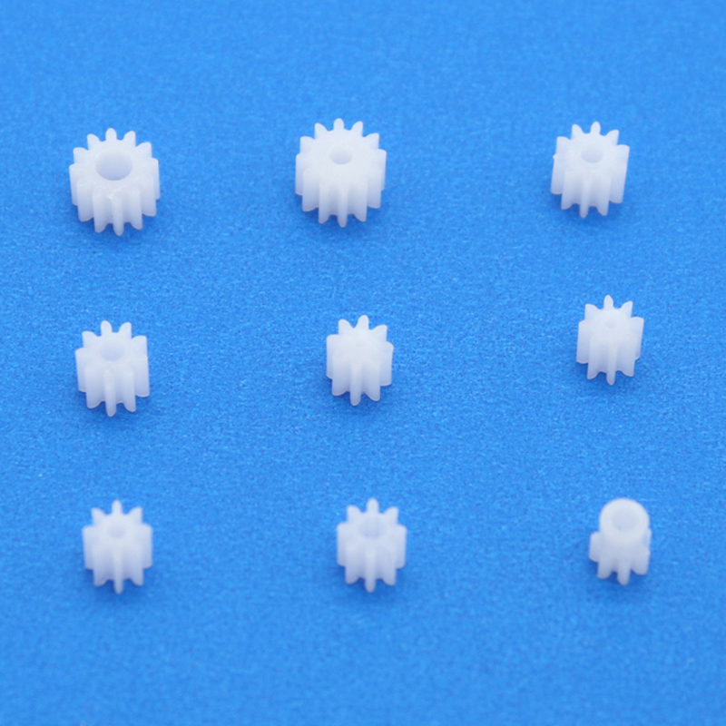 Пластиковая шестерня модуль 0.5m мотор-редуктор комплект зубчатых шестерен корончатая шестерня червяк пластиковые запчасти 15 зубьев вал с круглым отверстием