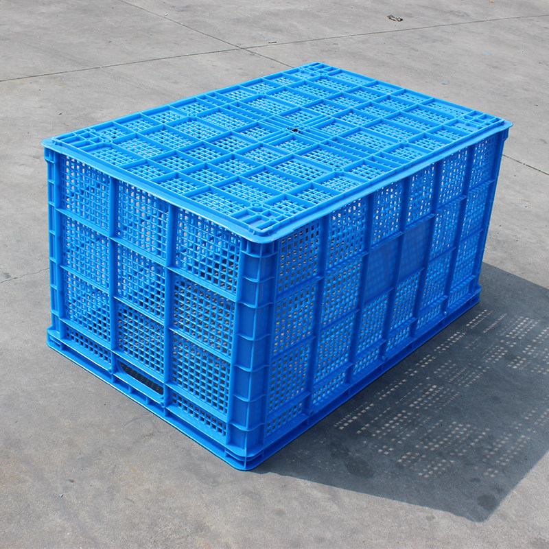 Пластиковый переносной прямоугольный ящик для фруктов, усиленный ящик для одежды, контейнер для доставки, овощная корзина большого размера