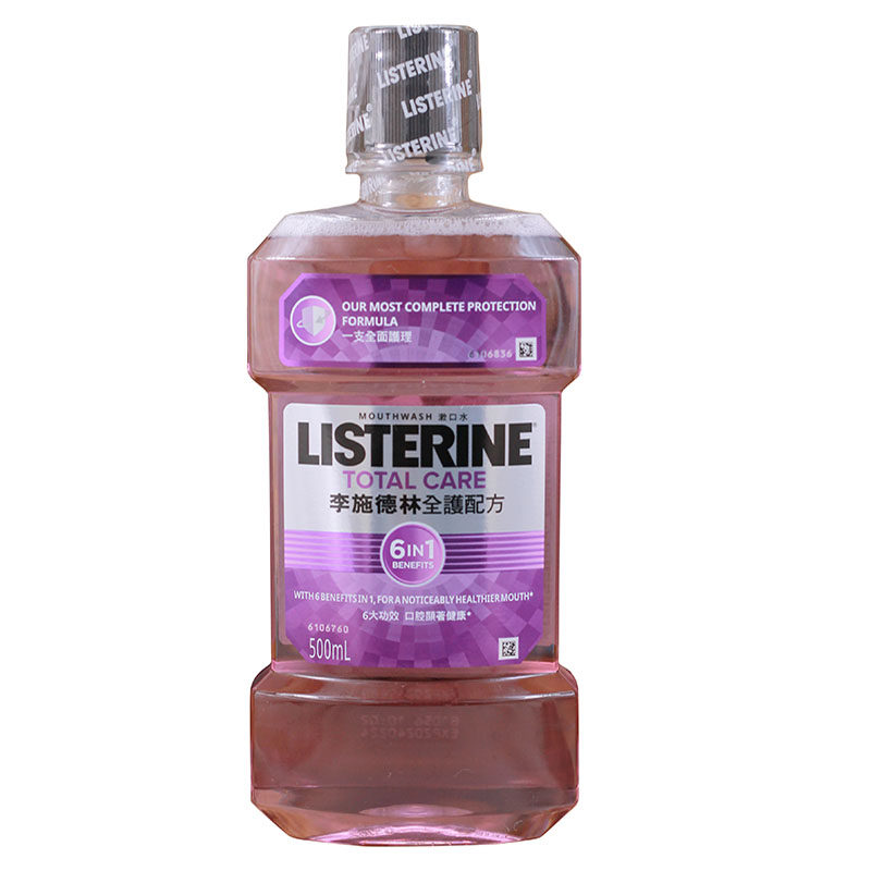 Ополаскиватель для рта Listerine 500мл, против кариеса, уход за полостью рта, лечение гингивита, устранение запаха изо рта, импорт