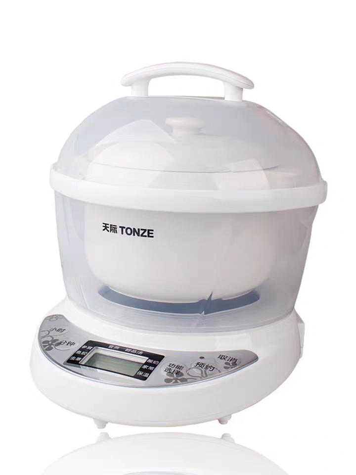 Tianji 7M полностью автоматический керамический мини-горшочек для варки птичьего гнезда на водяной бане с функцией умного таймера 0.7 л