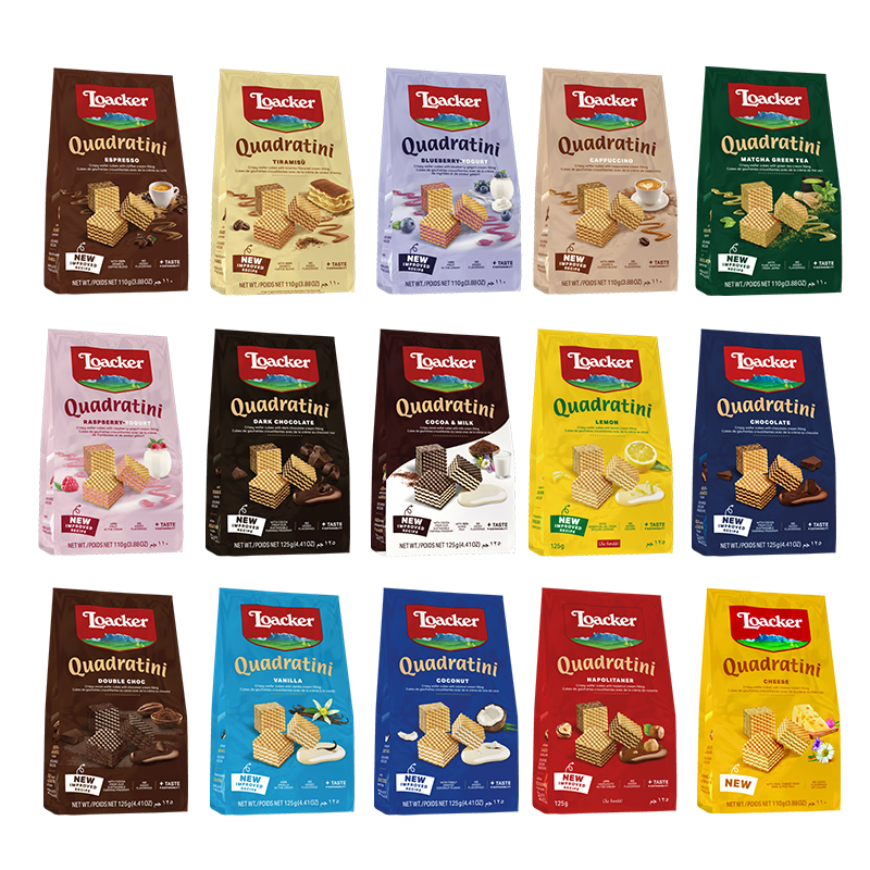 Импортные итальянские вафли Loacker с шоколадно-лесным орехом – снэк