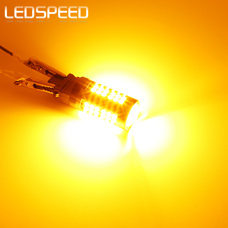 Антимигающий светодиодный указатель поворота сверхяркий 1156/PY21W WY21W h21w со смещенным контактом T20 и декодированием