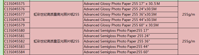 Hongcai Century фотобумага Epson глянцевая и матовая с тонким бархатистым покрытием RC влагостойкая 260г 17" 24" 36" 44"