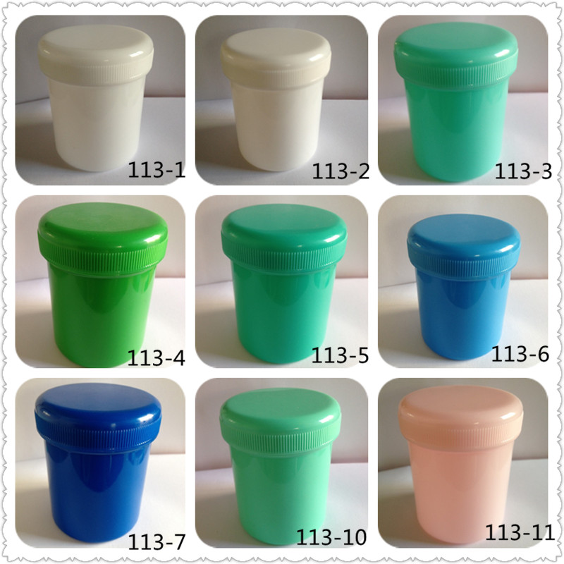 ПП 150 мл Прямой цилиндрический пластиковый флакон с широким горлом, утолщенный, для дозирования, герметичная внутренняя крышка, без свинца/банка для оловянной пасты