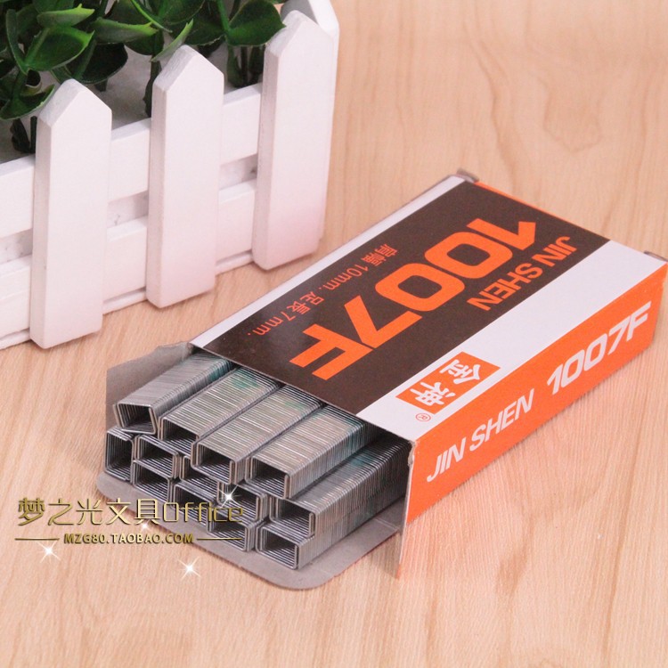 5 коробок с бесплатной доставкой гвоздей для степлера Jinshen 1007F, ручные конские гвозди, дверные гвозди U-образной формы, гвозди для степлера Dali Shi 737