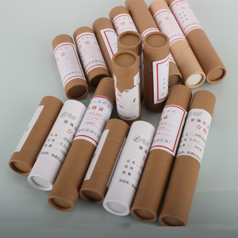 Free Shipping Glass Capillary Tubes for Sample Spotting Melting Point Capillary Tubes Inner Diameter 0.3 0.5 Length 100mm 1000pcs/Tube