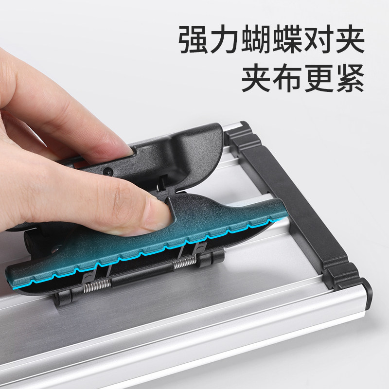 Швабра Meiliya плоская бытовая с креплением для полотенца для плитки и деревянных полов, без ручного отжима, для сухой и влажной уборки