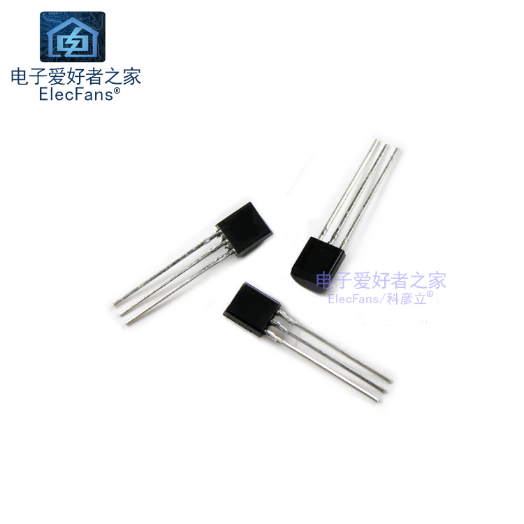 Температурный датчик DS18B20 TO-92 с прямым выводом, программируемый цифровой термометр для сбора данных