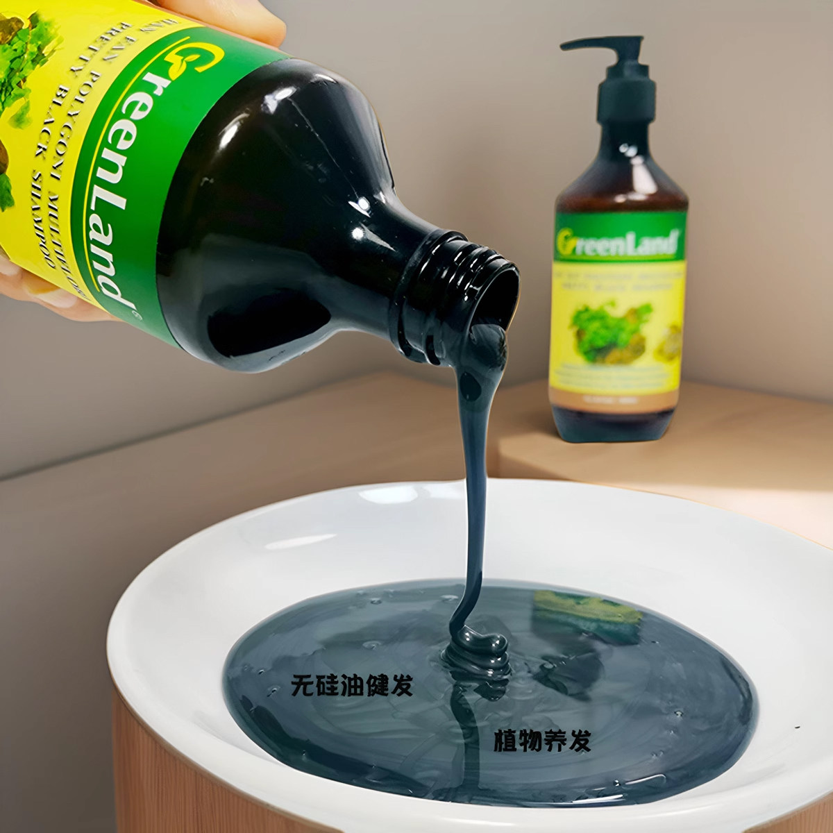 Тайваньский шампунь Qiyuan с хэ шу во для сухой кожи головы, против зуда, выпадения волос, для черных волос, без силикона, с мыльным орехом, маленькая бутылка