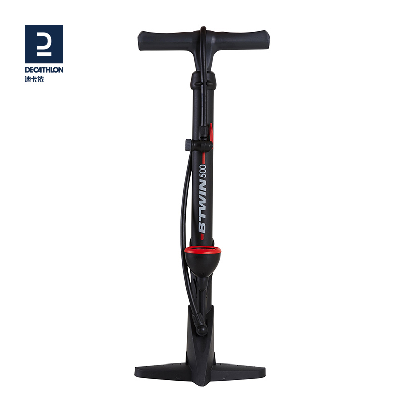 Напольный велосипедный насос высокого давления Decathlon с французским и американским клапанами для баскетбола и электромобилей OVB2