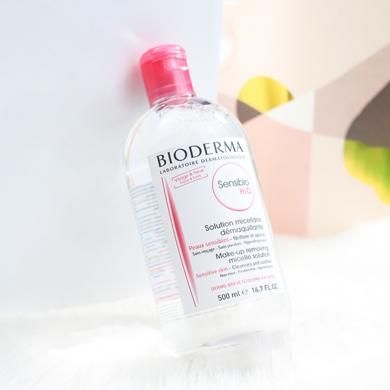 Французская Bioderma Sensibio H2O Успокаивающая Мицеллярная Вода для Снятия Макияжа 500 мл