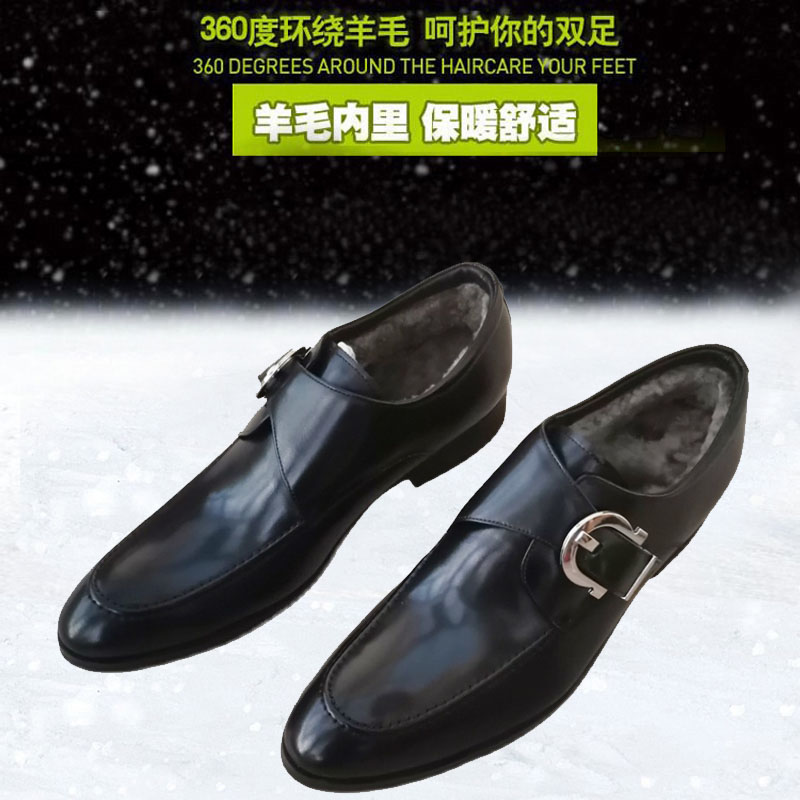 Европейские мужские кожаные туфли с пряжкой в британском стиле, деловые повседневные, ручной работы, черные с заостренным носком, дышащие монки