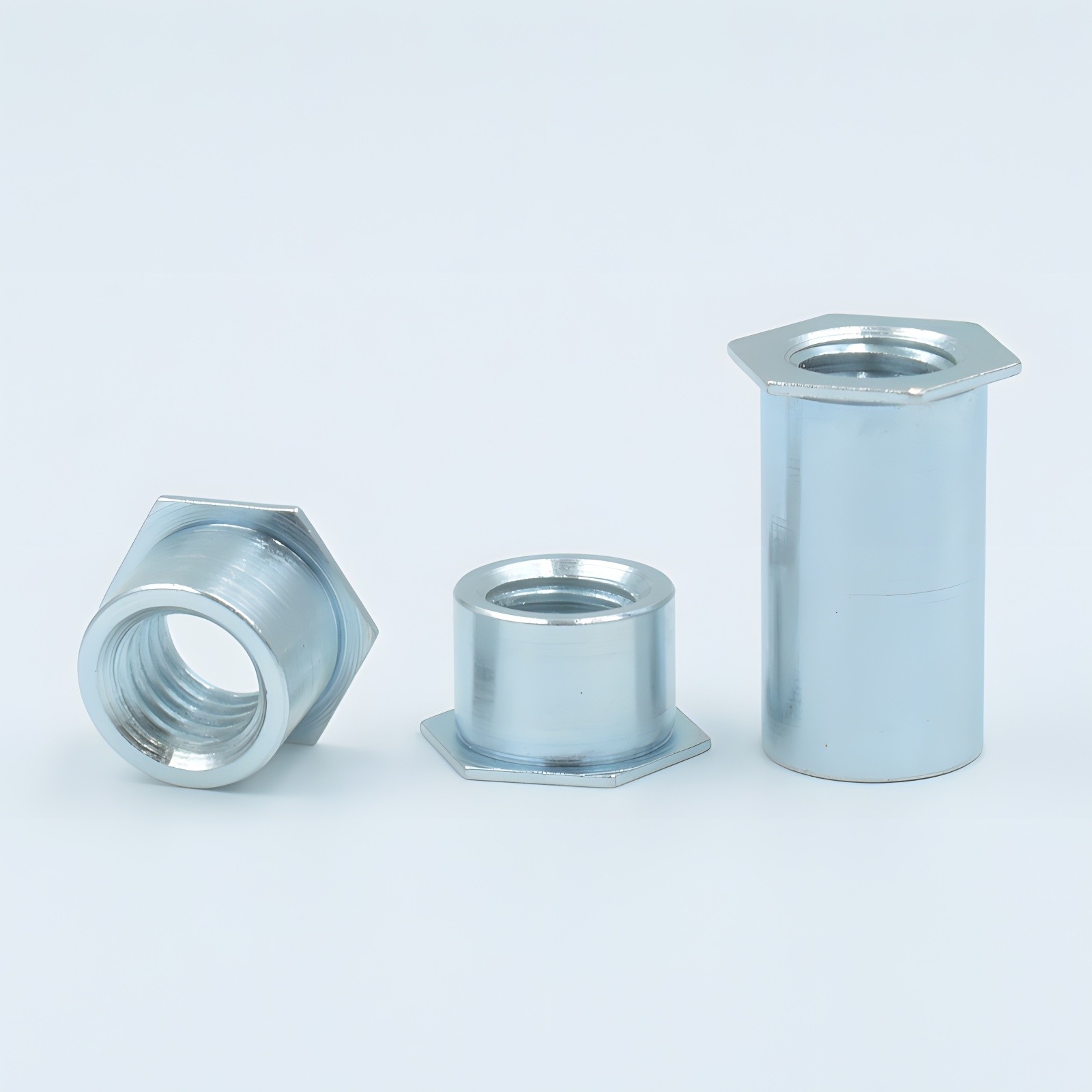 镀锌通孔压铆螺柱钣金螺柱通孔六角螺柱通孔柱SO-M3板孔5.4和4.2