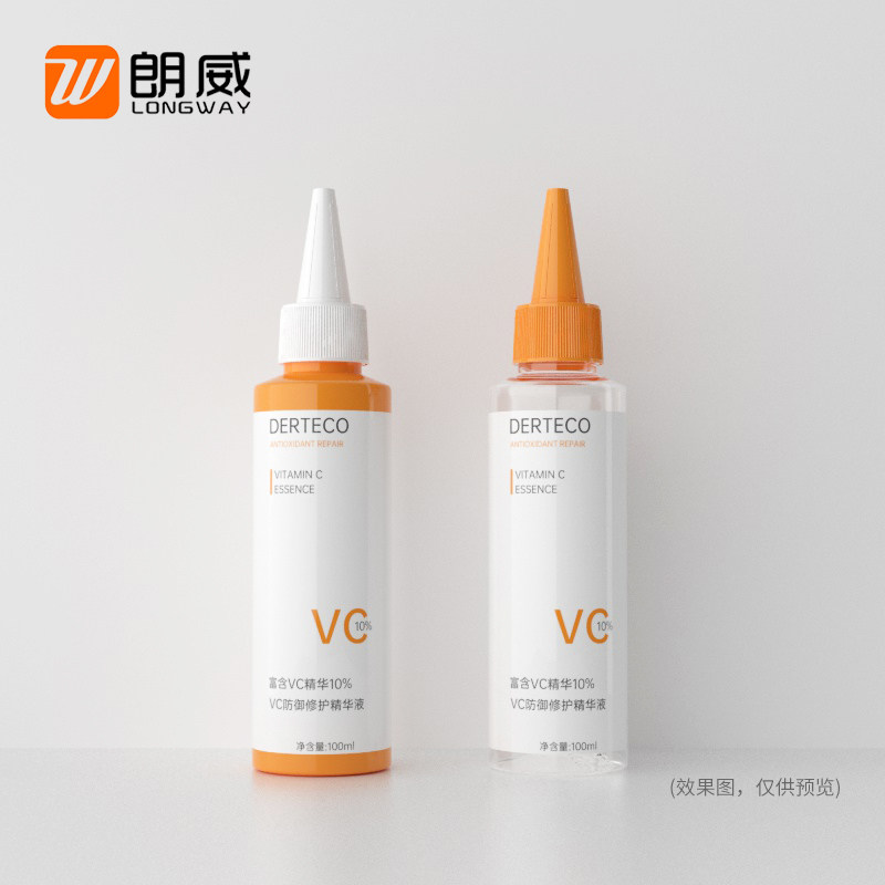 100ml平肩尖嘴盖瓶  pet纯露爽肤水乳液化妆品分装瓶塑料包材直销