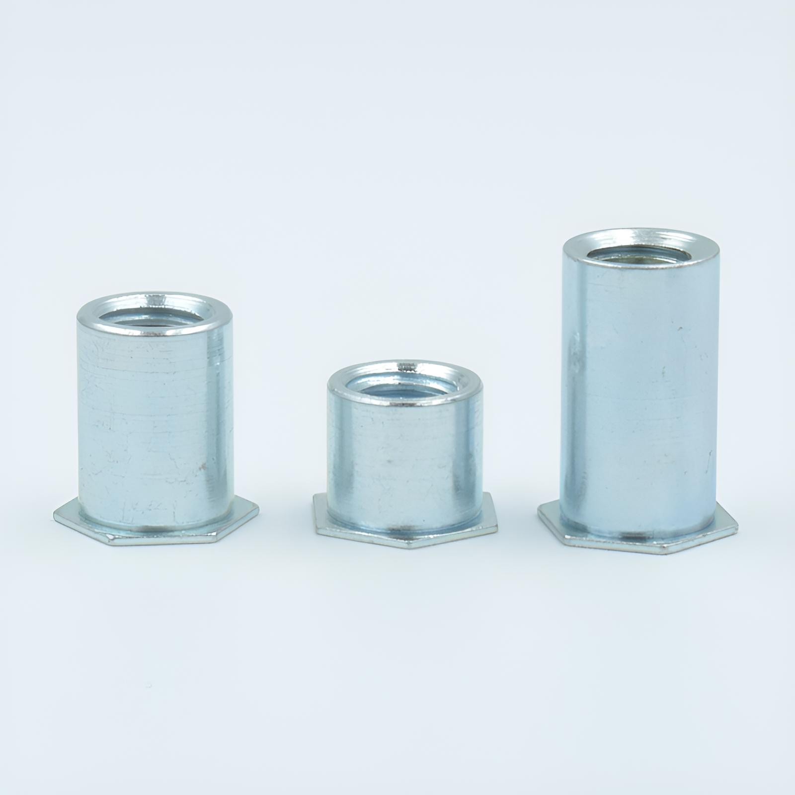 Гальванизированный заклёпочный глухой шпилька с шестигранником BSO-M3 для листового металла с отверстиями 5.4 и 4.2