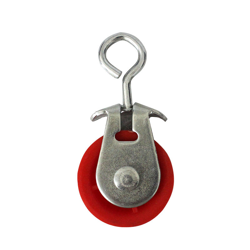 大棚放风口专用滑轮 温室放风配件吊轮铸铁滑车小放风器夹子卡子