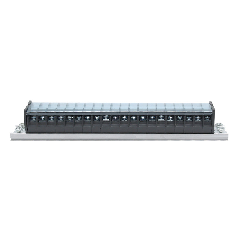 TD-1520 DIN Rail Terminal Block Strip 20 Positions 20P / 15A Wire Junction Box Connector