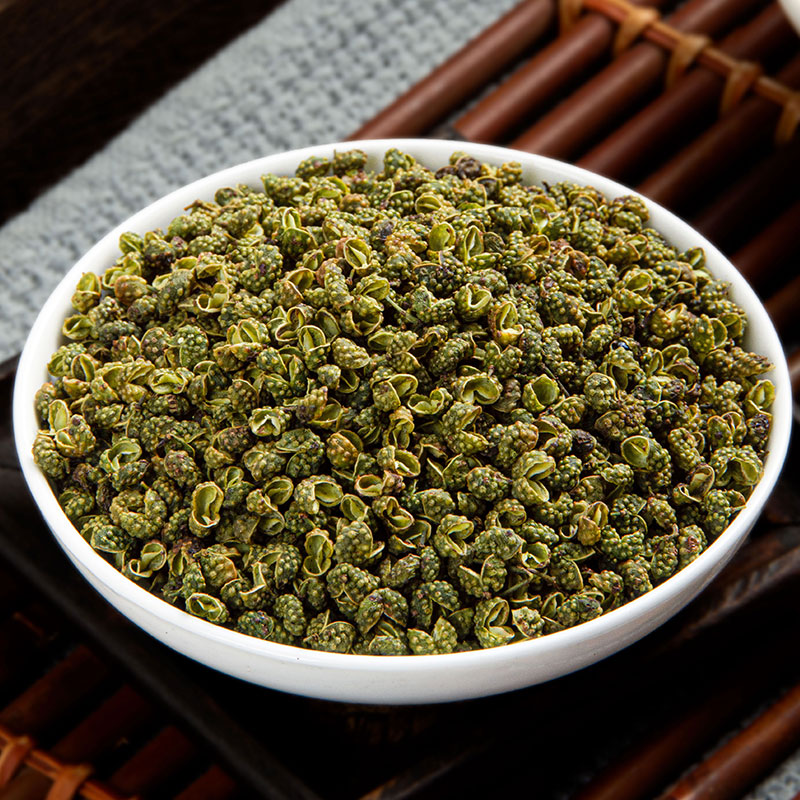 Зеленый сычуаньский перец Цзиньян свежий, специальный сухой перец из Сычуани, съедобный зеленый острый перец 250г