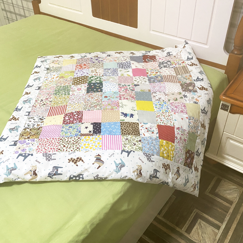 纯棉婴儿百家被布料拼布DIY手工材料套餐100种不重复包邮送视频