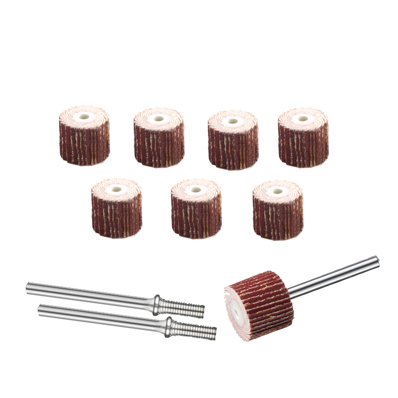 Шлифовальная головка с наждачной бумагой на оправке 13 мм, круг с лепестками, наждачный полировальный круг 3мм*12*13 тканевый полировальный круг