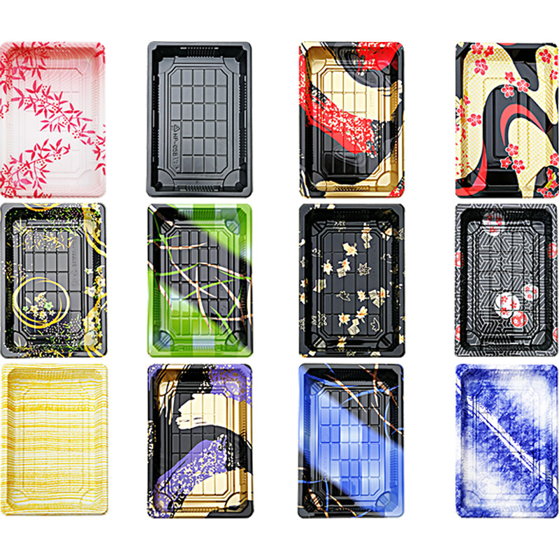 100 Sets of Size 5 Printed Disposable Sushi Boxes - Takeout Packaging Box for Sashimi and Gift Boxes with Free Shipping